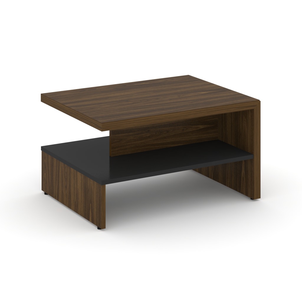 Стол журнальный Рива Корнер 800*600*450 Рива Корнер Орех Лоренцо/Графит