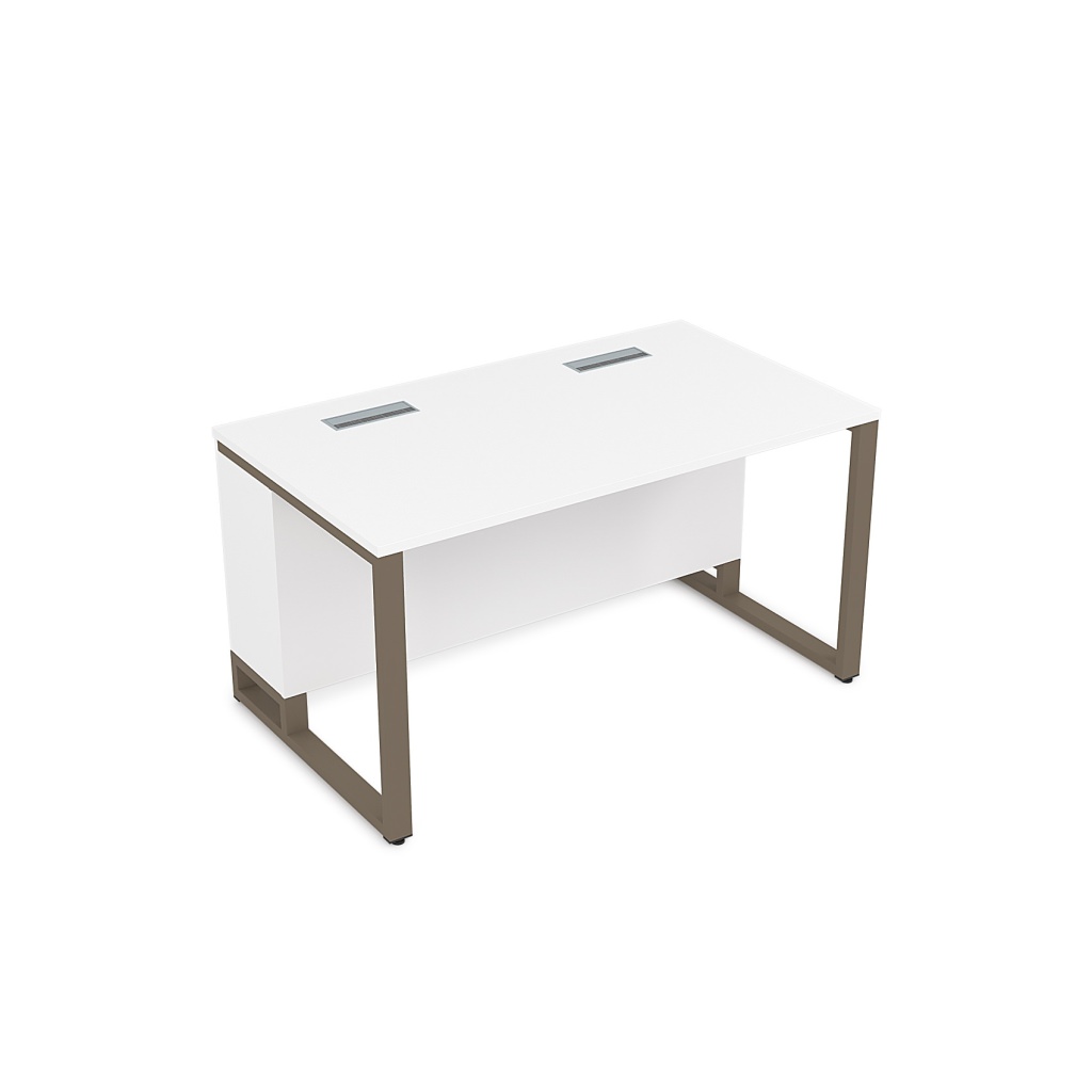 Стол прямой, отдельностоящий Alsav Summit 1400*900*750 Alsav Summit Белый Премиум/Табако металл