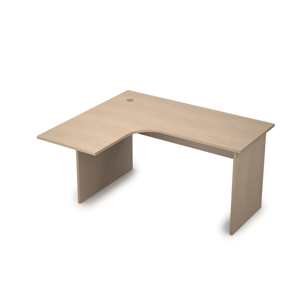 Стол криволинейный, левый Стиль 1400*1200*750 Стиль Дуб