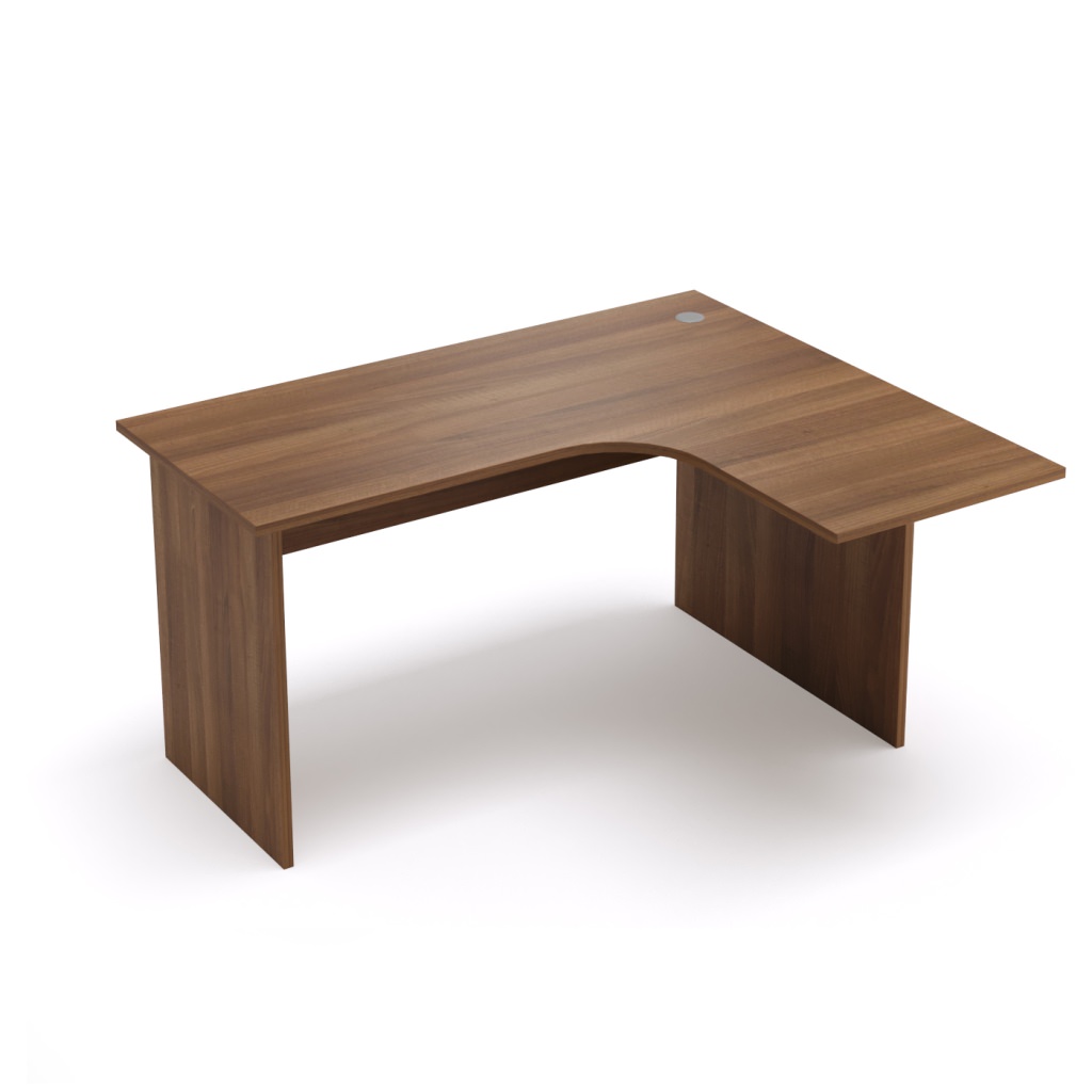 Стол криволинейный, правый Стиль 1400*1200*750 Стиль Шамони темный