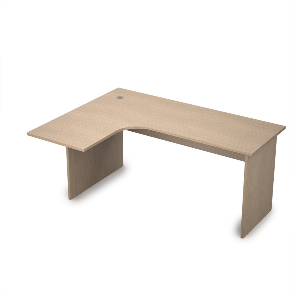 Стол криволинейный, левый Стиль 1600*1200*750 Стиль Дуб