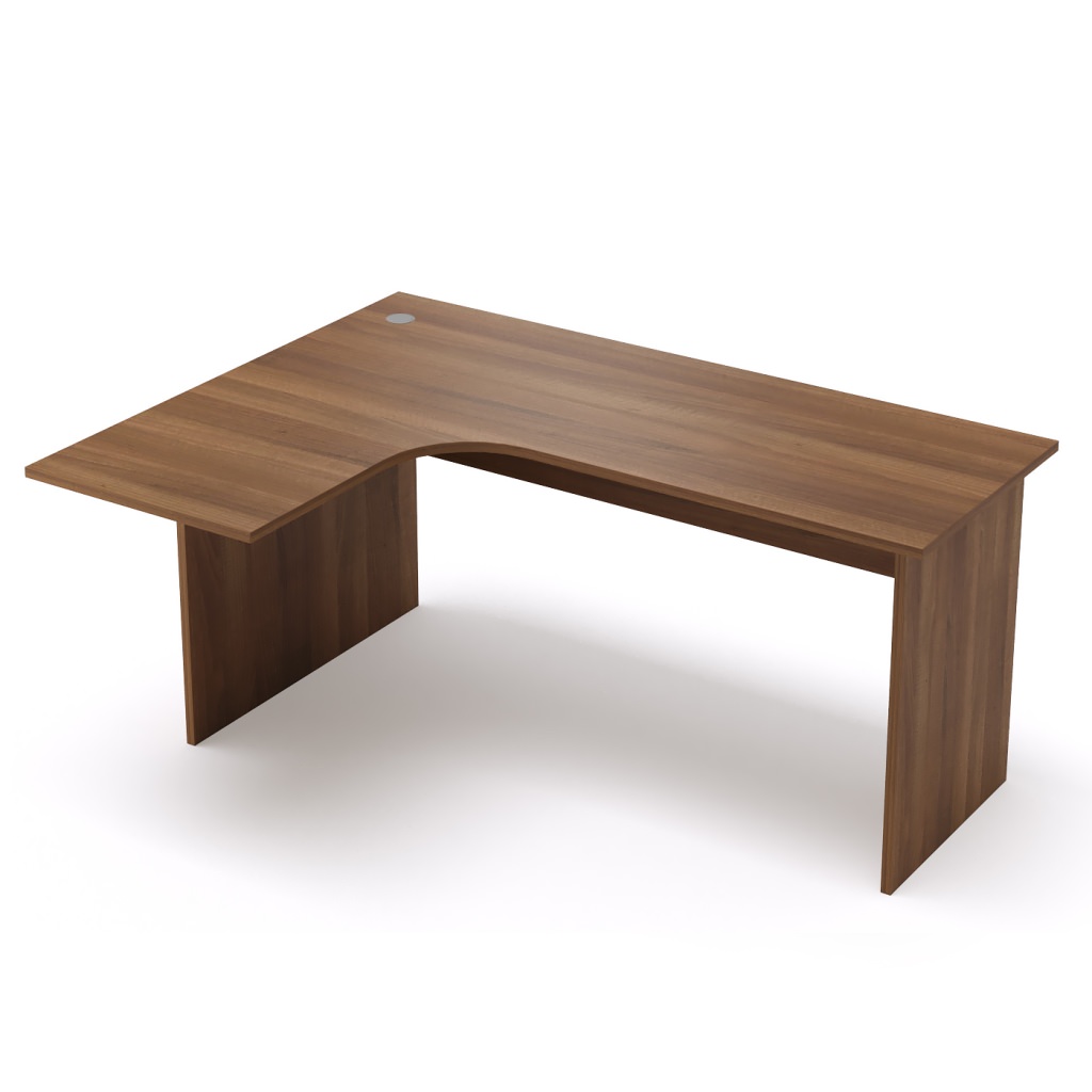 Стол криволинейный, левый Стиль 1600*1200*750 Стиль Шамони темный