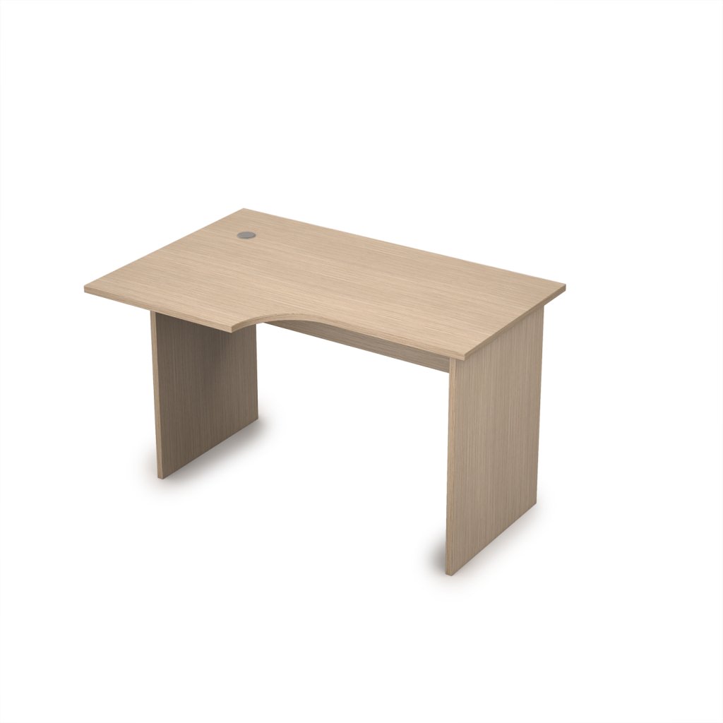 Стол криволинейный, левый Стиль 1200*800*750 Стиль Дуб