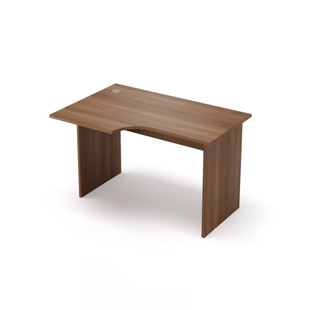 Стол криволинейный, левый Стиль 1200*800*750 Стиль Шамони темный