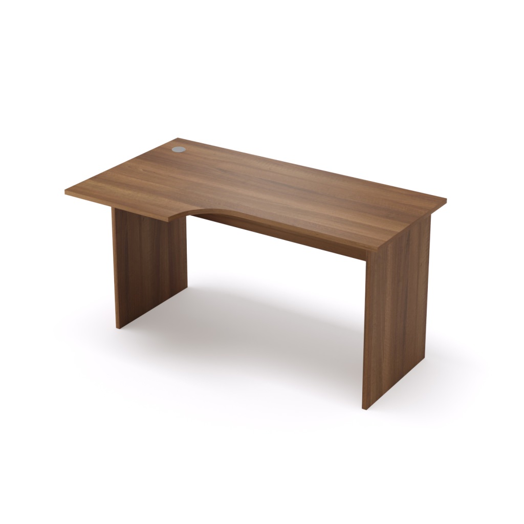 Стол криволинейный, левый Стиль 1400*800*750 Стиль Шамони темный