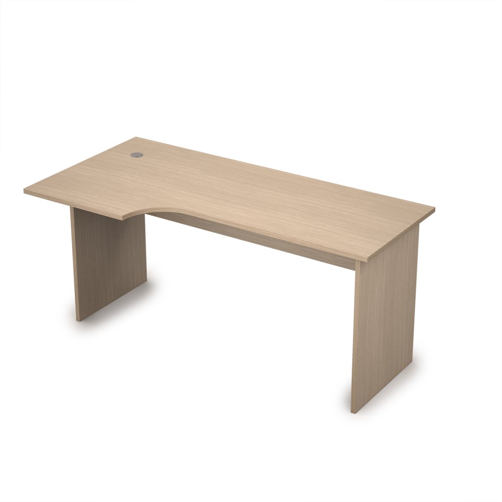 Стол криволинейный, левый Стиль 1600*800*750 Стиль Дуб