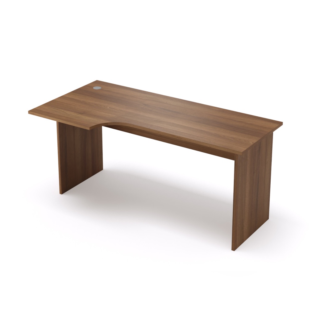 Стол криволинейный, левый Стиль 1600*800*750 Стиль Шамони темный