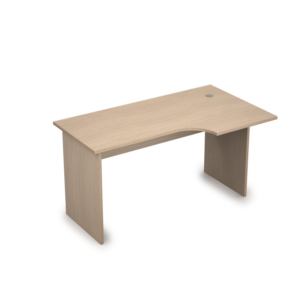 Стол криволинейный, правый Стиль 1400*800*750 Стиль Дуб