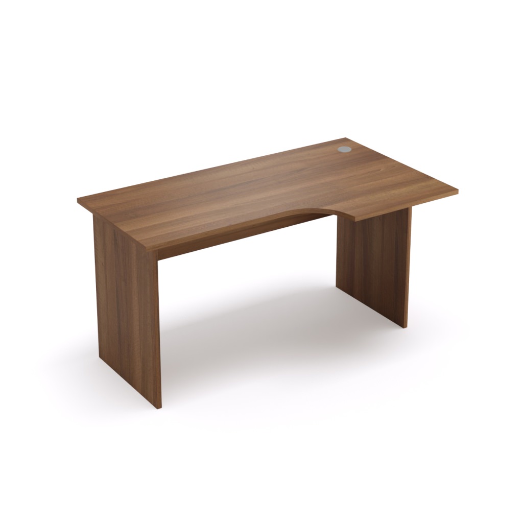 Стол криволинейный, правый Стиль 1400*800*750 Стиль Шамони темный