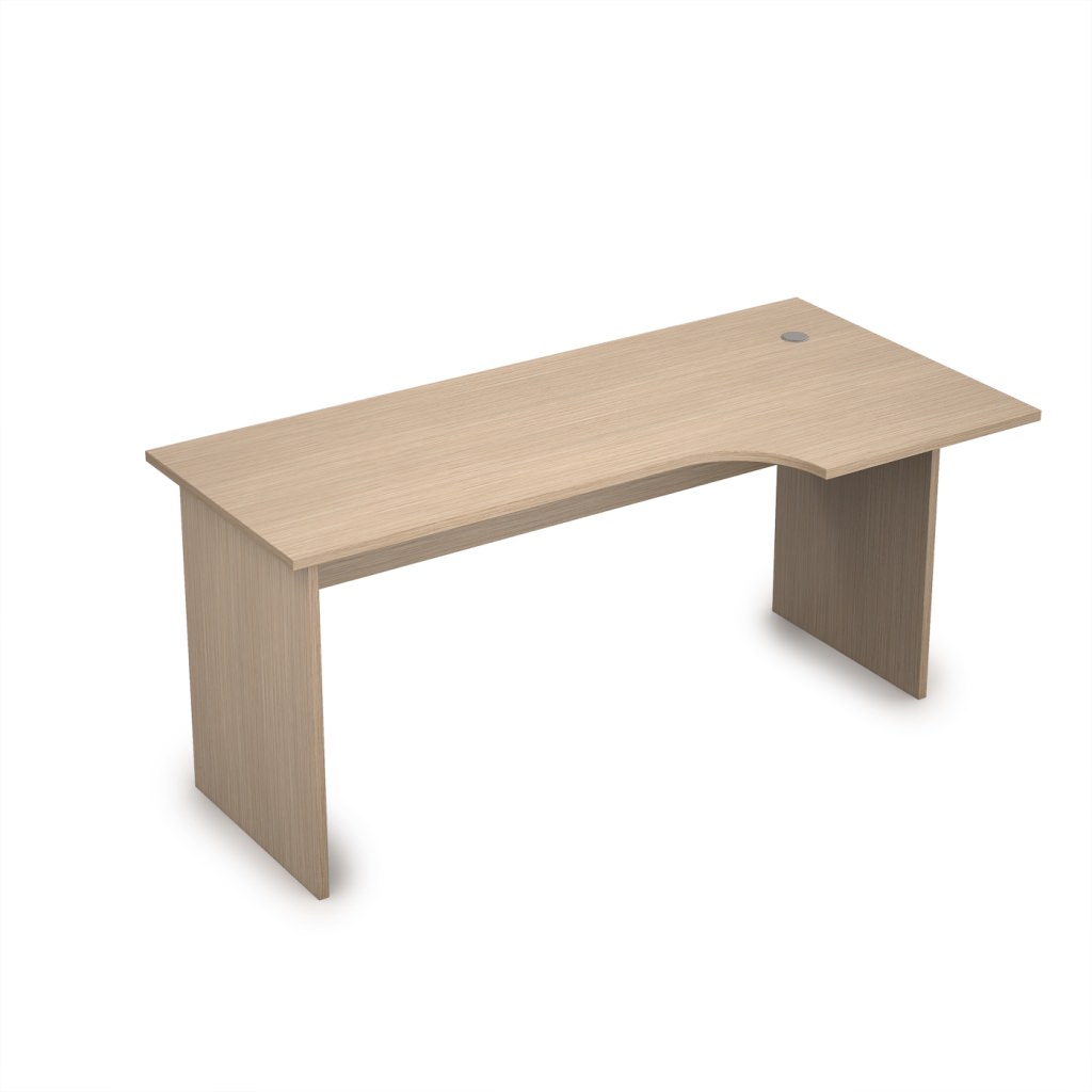 Стол криволинейный, правый Стиль 1600*800*750 Стиль Дуб