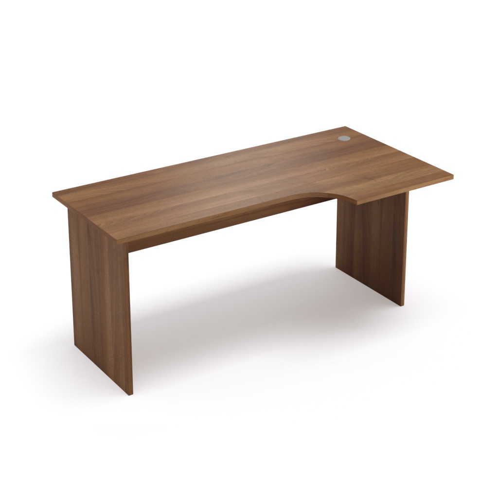 Стол криволинейный, правый Стиль 1600*800*750 Стиль Шамони темный