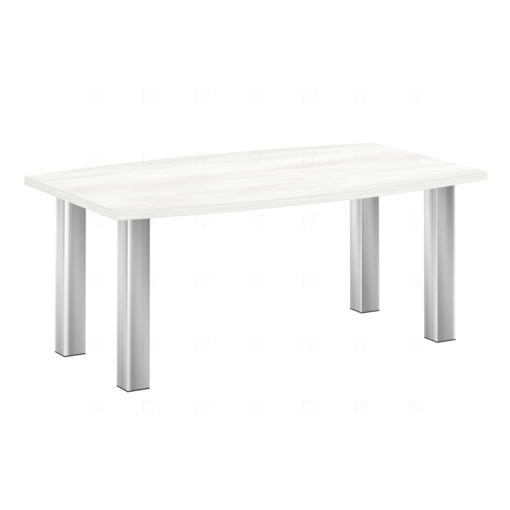 Стол переговорный Riva Yalta Переговорные 1800*1100*750 Riva Yalta Переговорные Снежная Патина/Нержавеющая Сталь