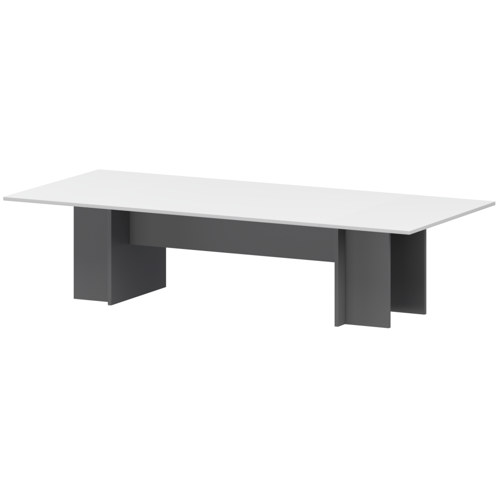 Стол переговорный Смарт 2800*1236*750 Смарт Графит/Белый