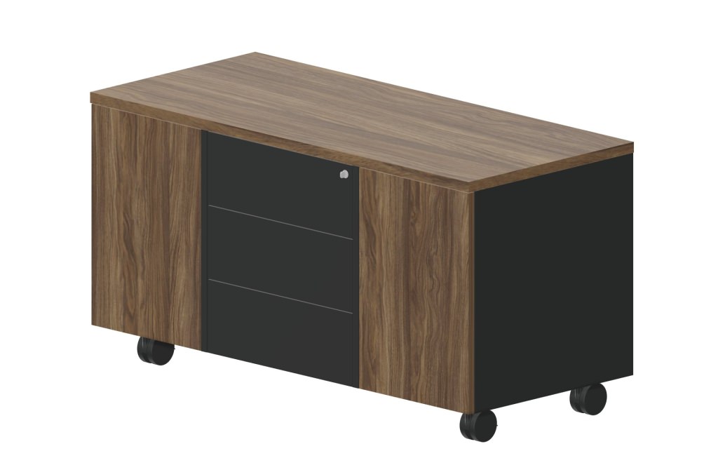 Тумба мобильная сервисная (3 секции, без ручек)