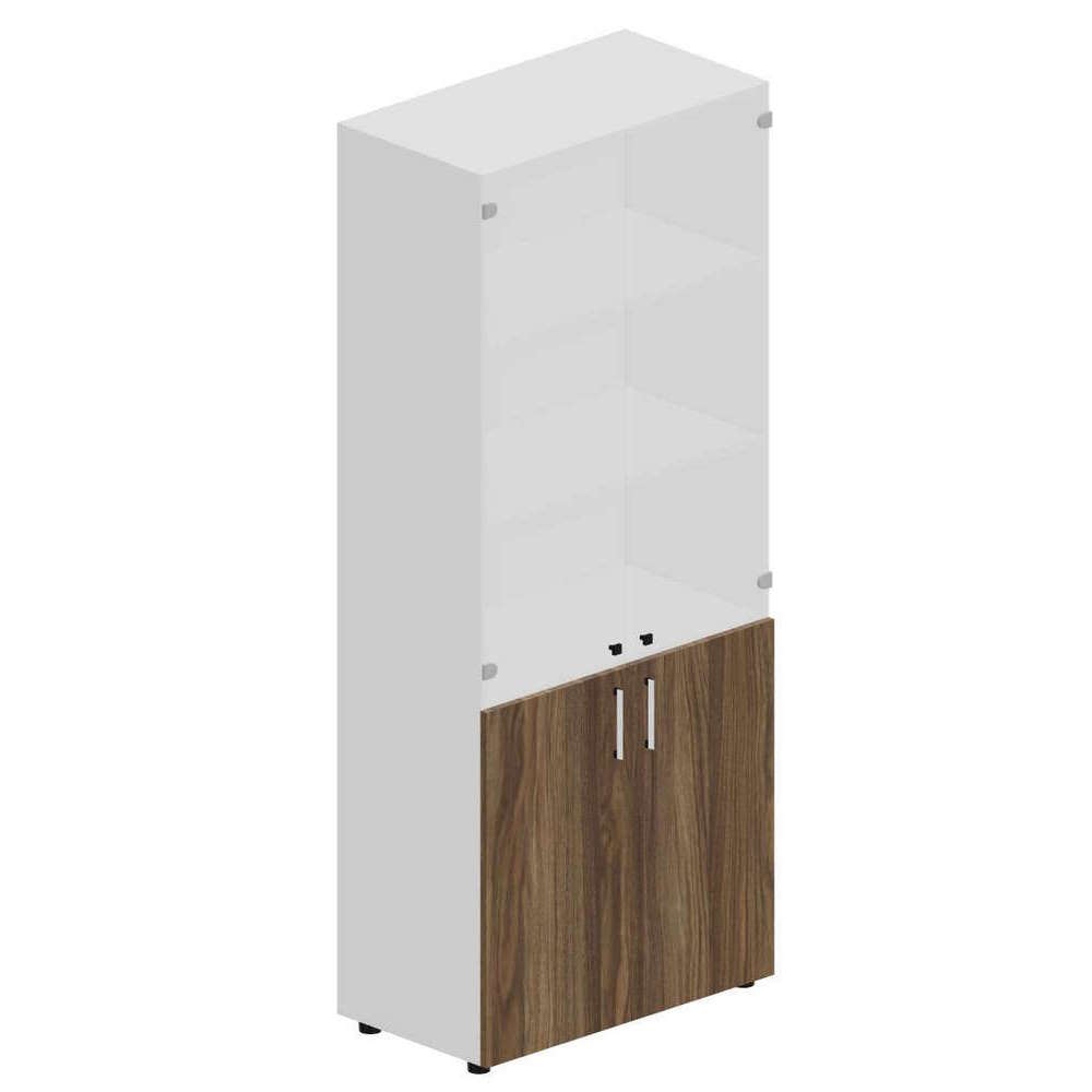 Шкаф высокий для документов GDB Махиа Ексесутиве 800*440*1950 GDB Махиа Ексесутиве Белый-орех