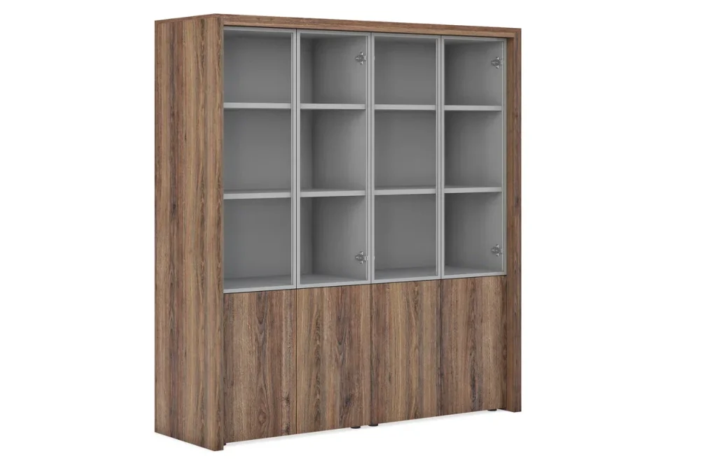 Композиция 2 шкафа комбинированных с декоративной обвязкой Directoria & Moder Эра 1900*628*2067 Directoria & Moder Эра Грецкий орех