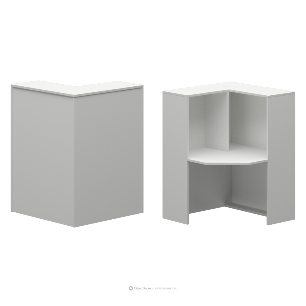 Стойка ресепшн Протех Ресепшен 900*900*1220 Протех Ресепшен Белый