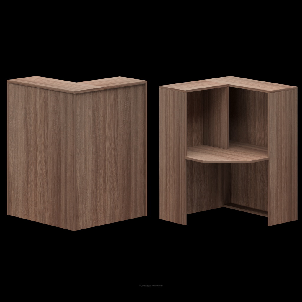 Стойка ресепшн Протех Ресепшен 900*900*1220 Протех Ресепшен Темный шимо