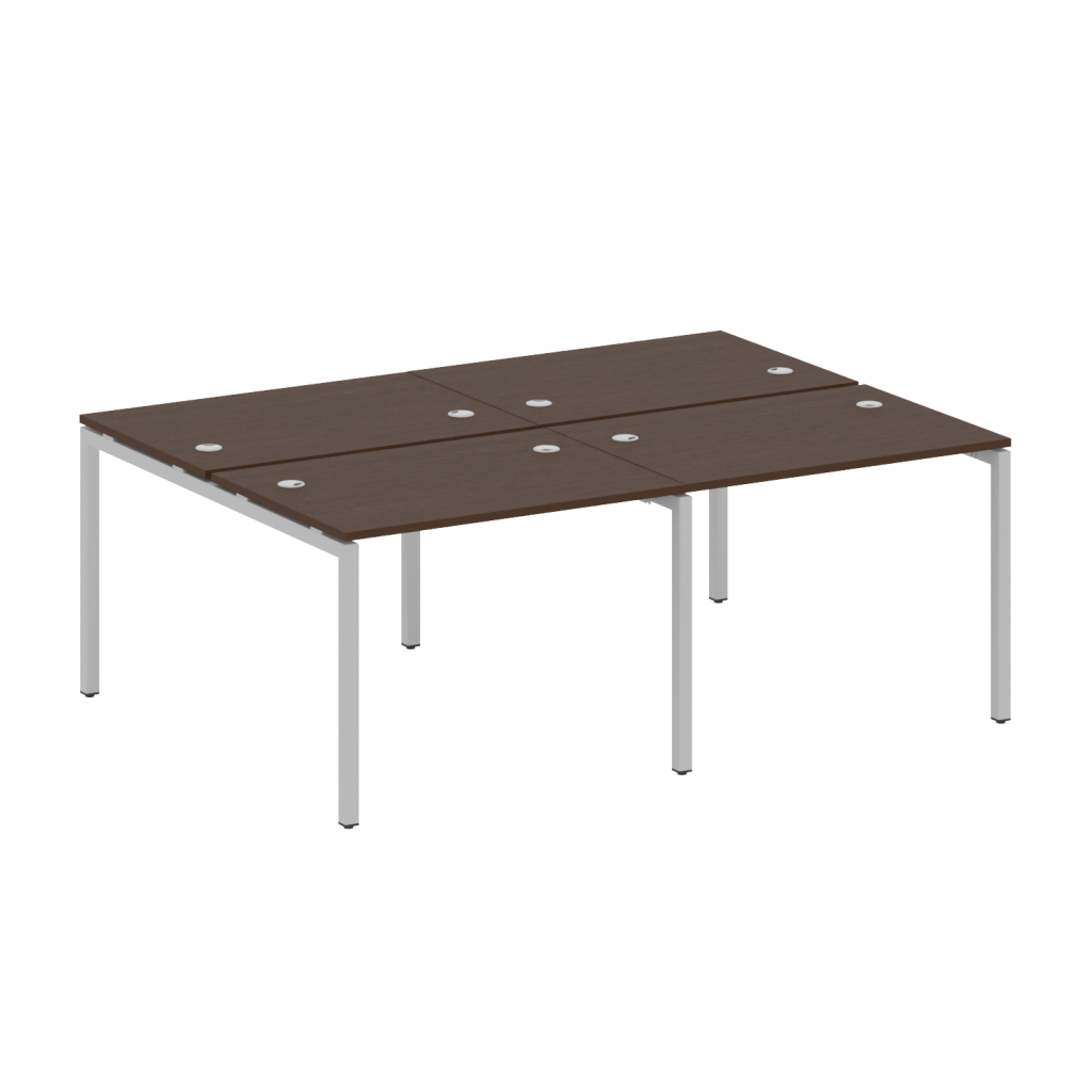 Рабочая станция на 4 рабочих места Метал Систем Куатро 2000*1475*750 Метал Систем Куатро Венге Цаво