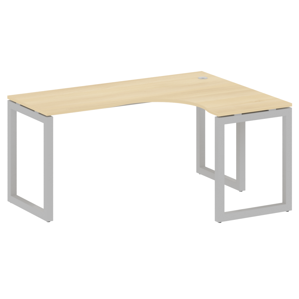 Стол криволинейный правый Метал Систем Куатро 1600*1200*750 Метал Систем Куатро Акация Лорка