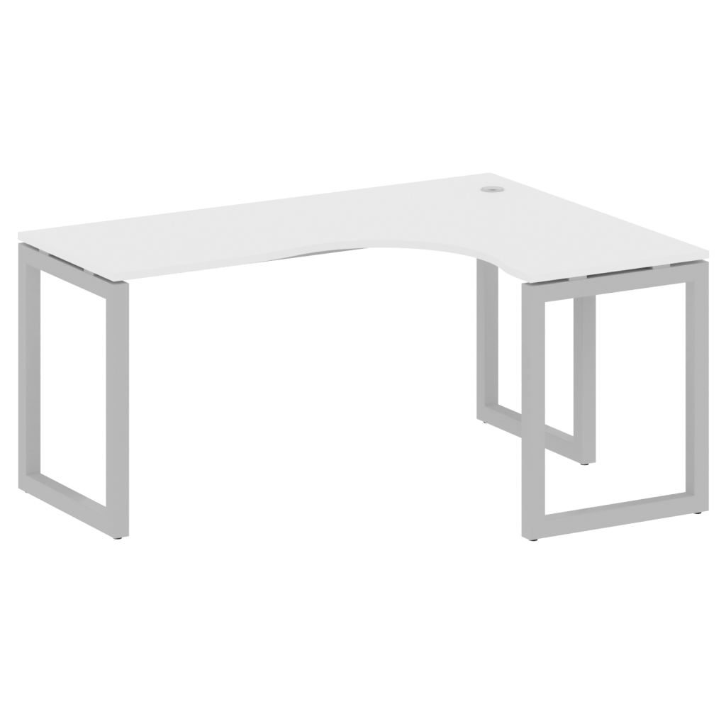 Стол криволинейный правый Метал Систем Куатро 1600*1200*750 Метал Систем Куатро Белый