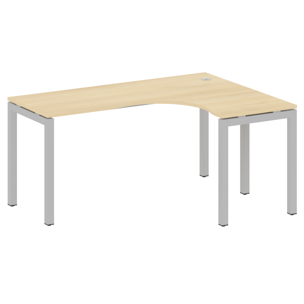 Стол криволинейный правый Метал Систем Куатро 1600*1200*750 Метал Систем Куатро Акация Лорка