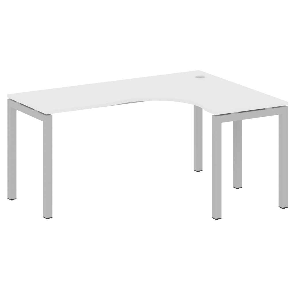 Стол криволинейный правый Метал Систем Куатро 1600*1200*750 Метал Систем Куатро Белый
