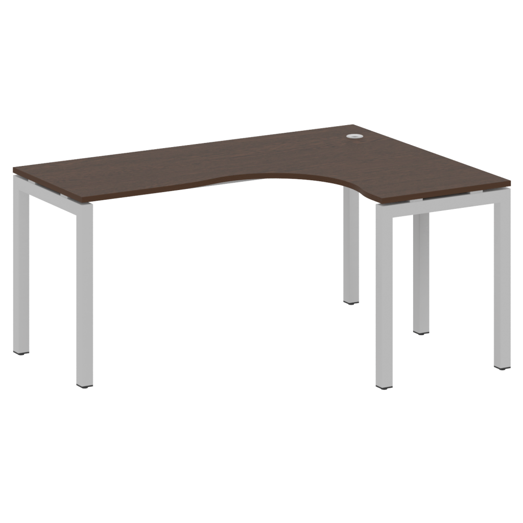 Стол криволинейный правый Метал Систем Куатро 1600*1200*750 Метал Систем Куатро Венге Цаво