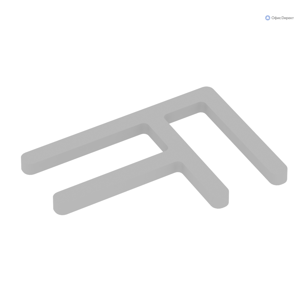 Комплект соединителей угловых Перегородки Р-лайн софт 86**57 Перегородки Р-лайн софт Металлик