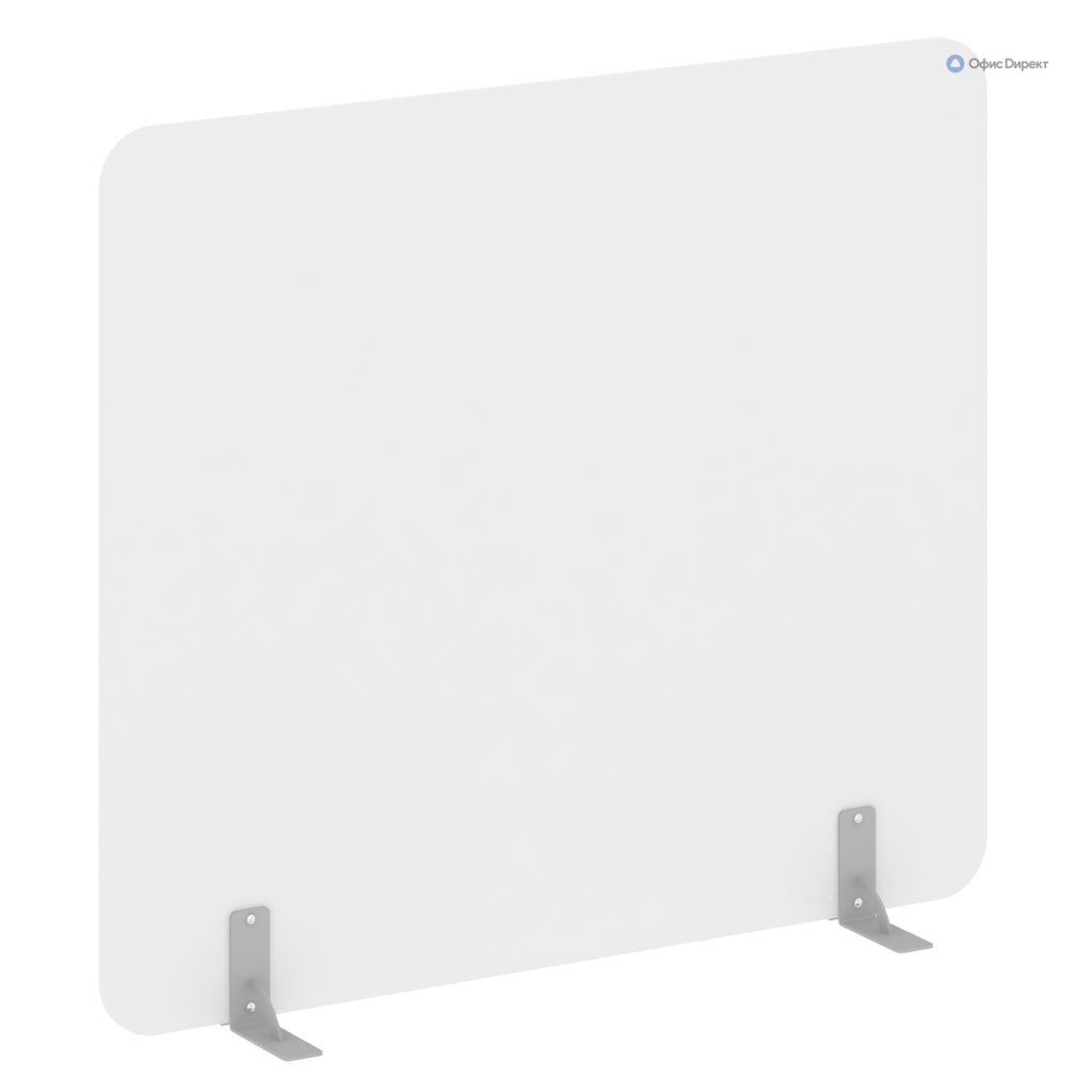 Перегородки на металлических опорах на фетровых подпятниках Перегородки Р-лайн 1600**1400 Перегородки Р-лайн Белый Бриллиант