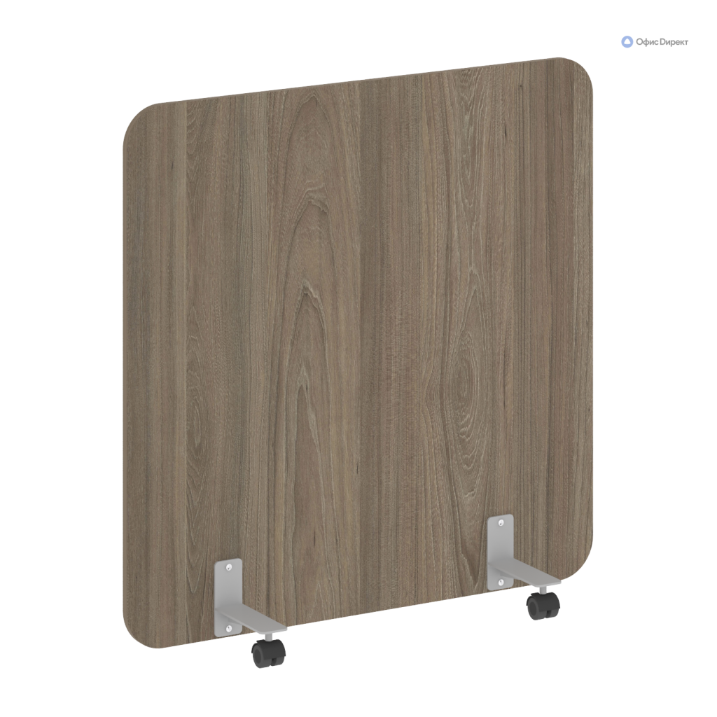 Перегородка на металлических опорах, на роликах