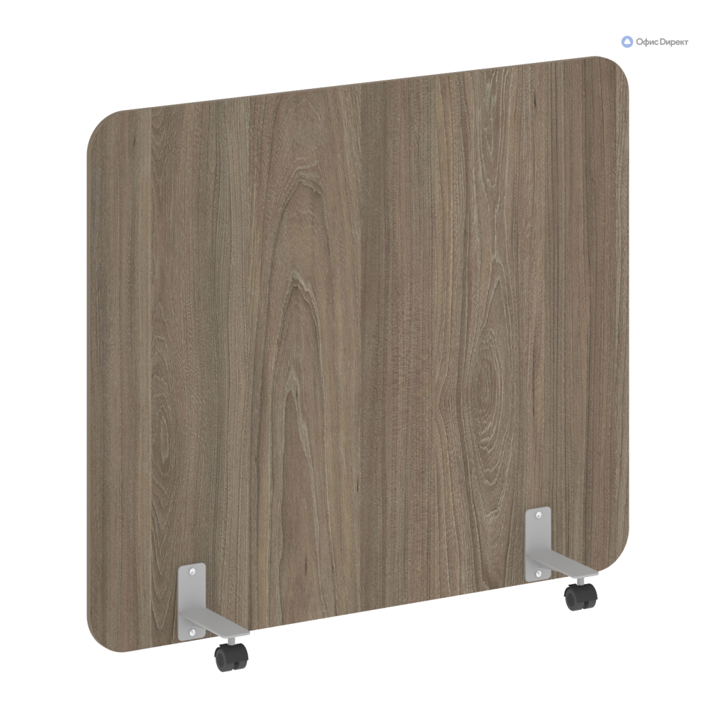 Перегородка на металлических опорах, на роликах