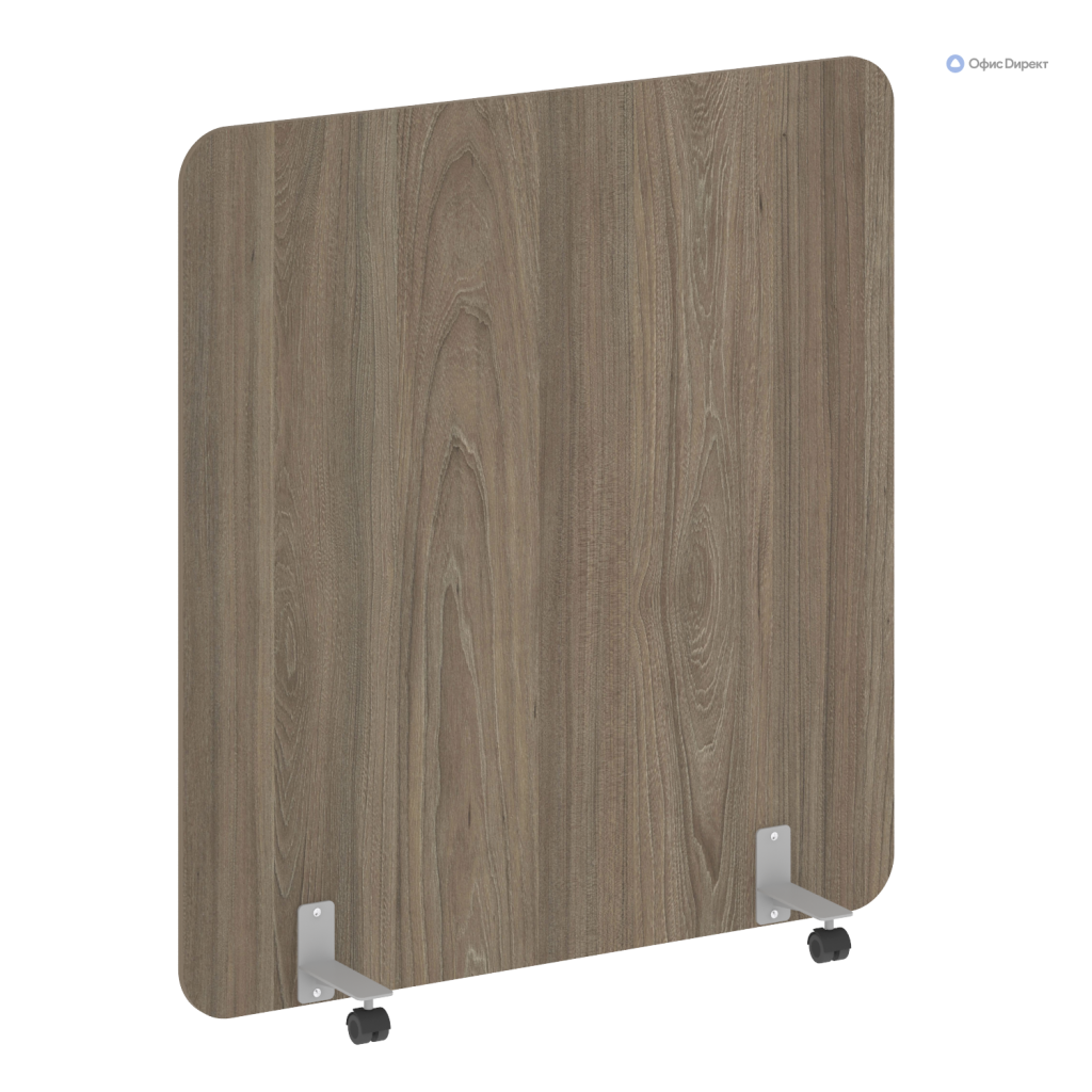 Перегородка на металлических опорах, на роликах