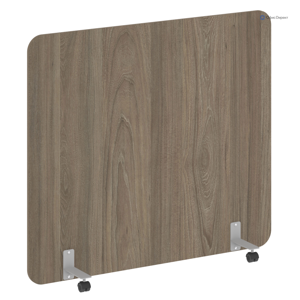 Перегородка на металлических опорах, на роликах