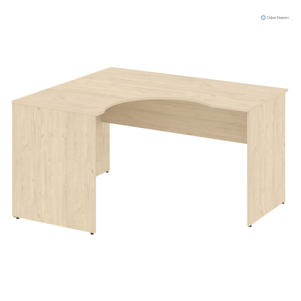 Стол криволинейный левый Нова С 1400*1200*750 Нова С Бук Артизан
