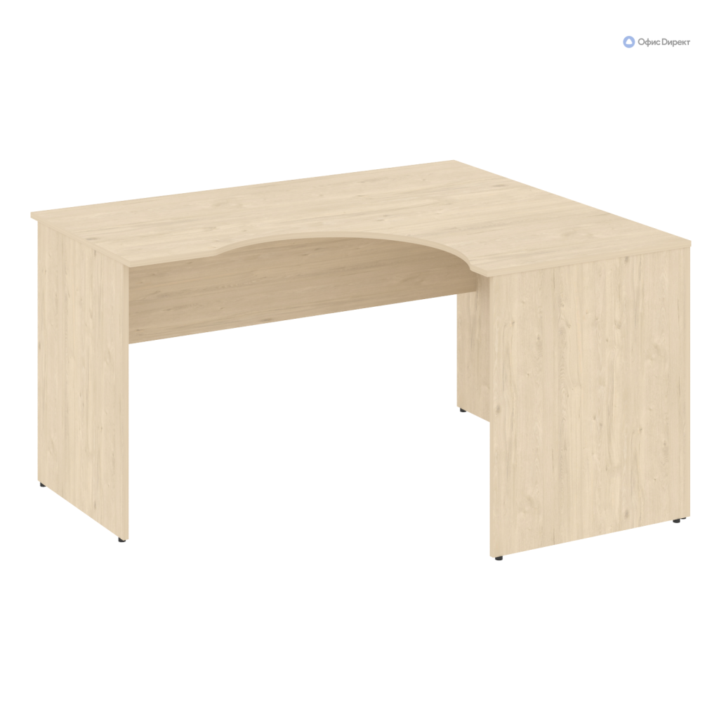 Стол криволинейный правый Нова С 1400*1200*750 Нова С Бук Артизан