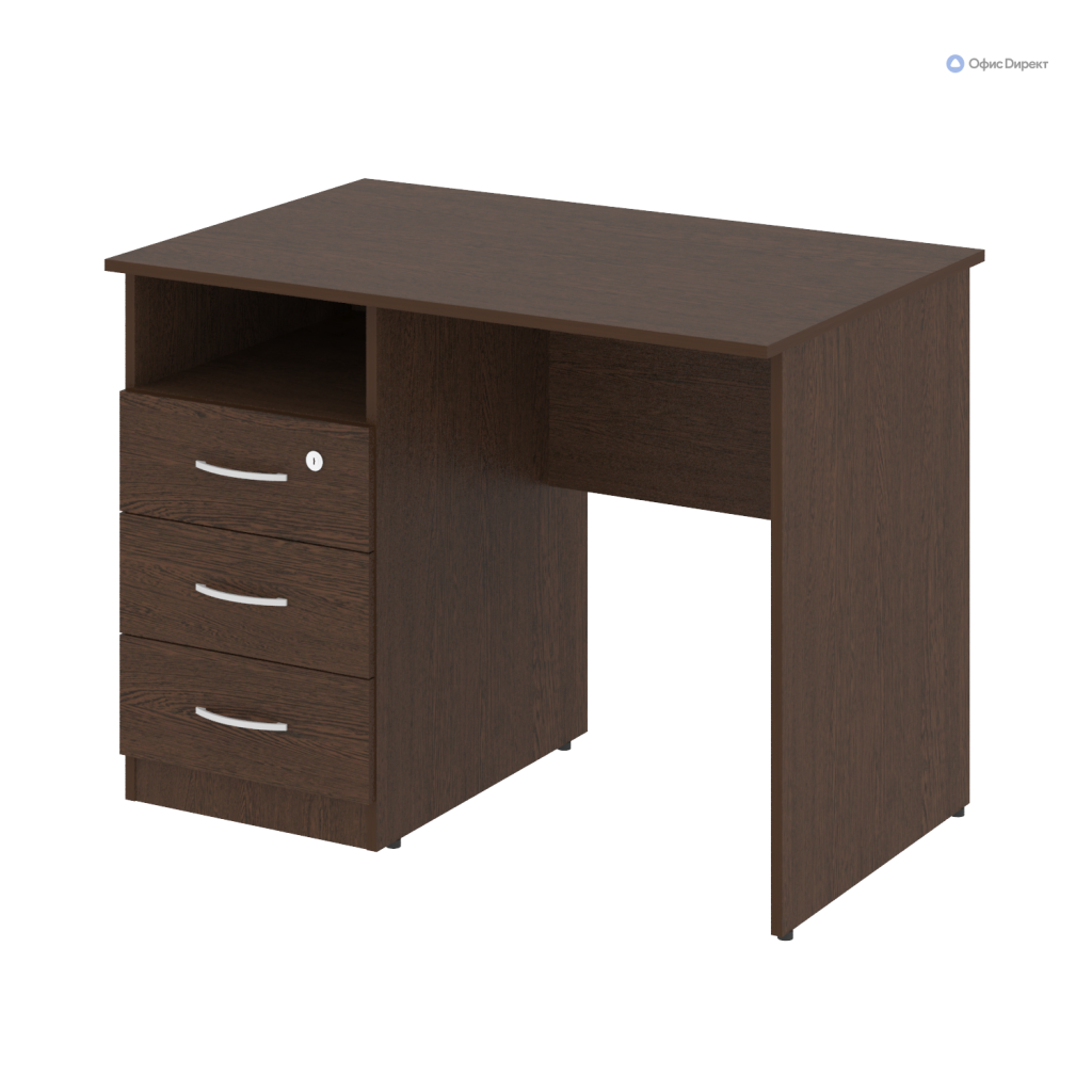 Стол письменный с тумбой левый Нова С 1000*650*750 Нова С Венге Цаво