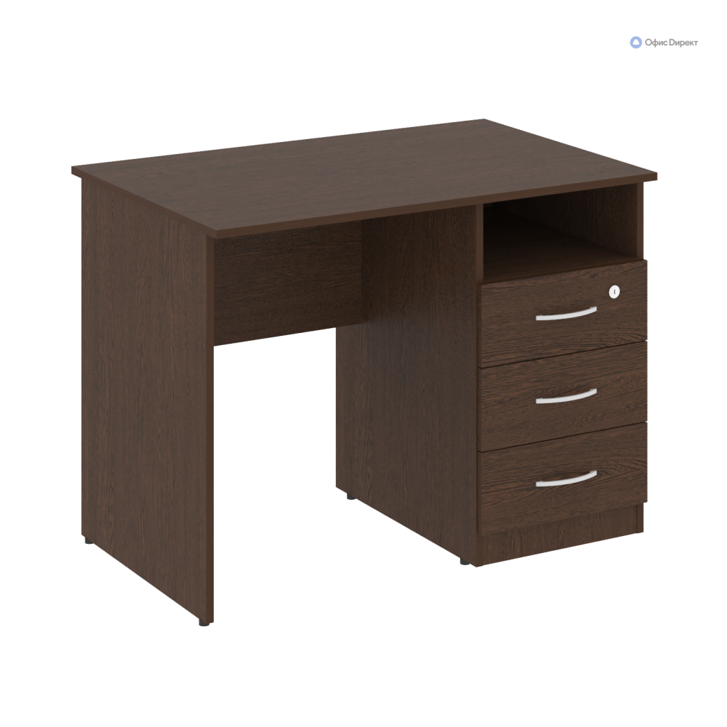 Стол письменный с тумбой правый Нова С 1000*650*750 Нова С Венге Цаво
