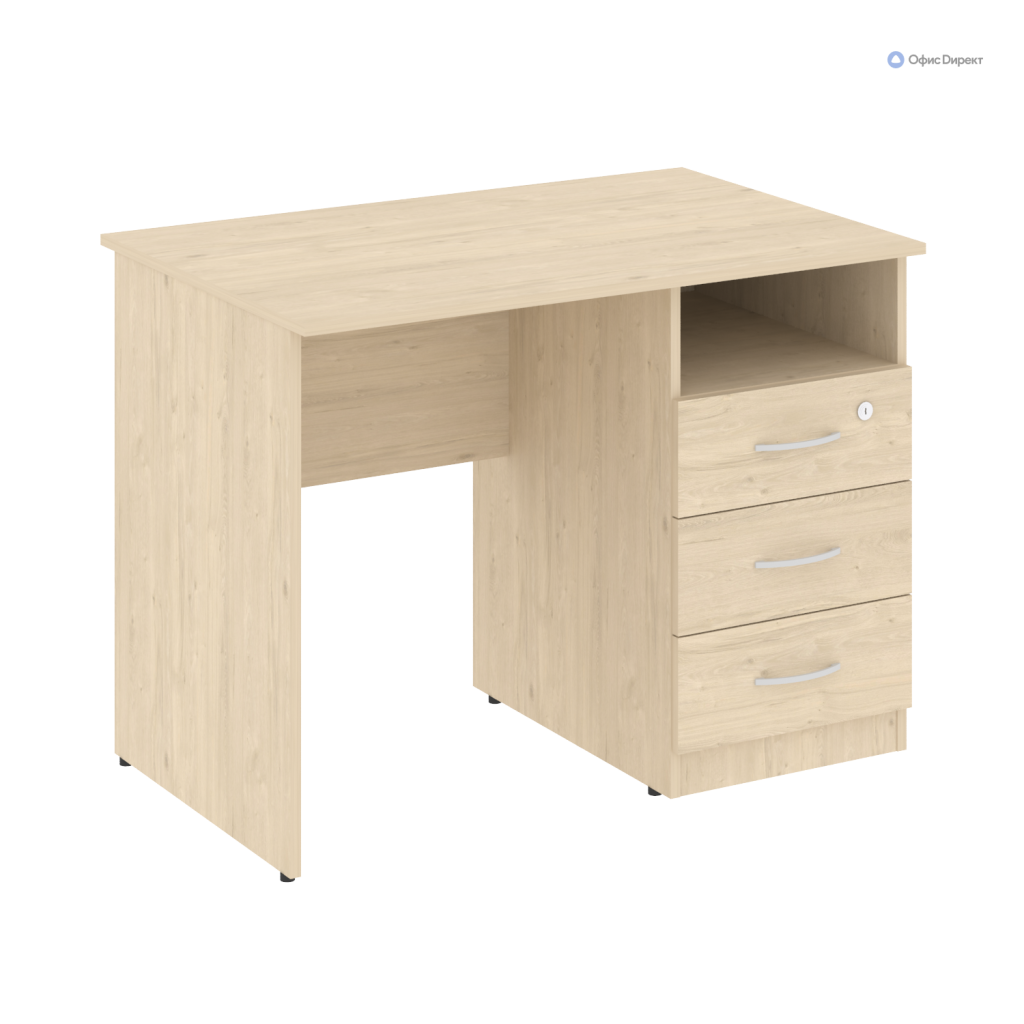 Стол письменный с тумбой правый Нова С 1000*650*750 Нова С Бук Артизан