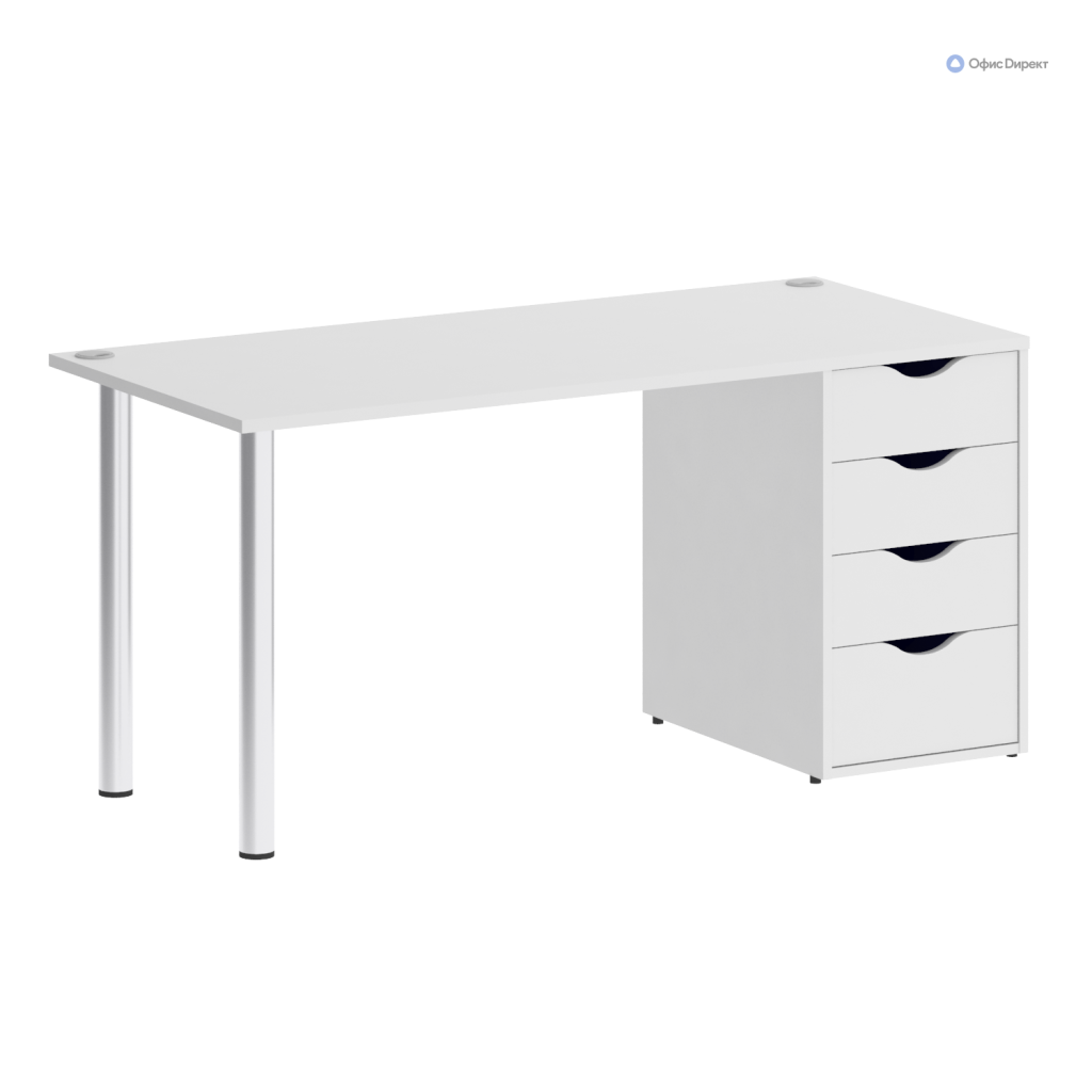 Стол письменный Домашний Офис 1580*720*750 Домашний Офис Белый
