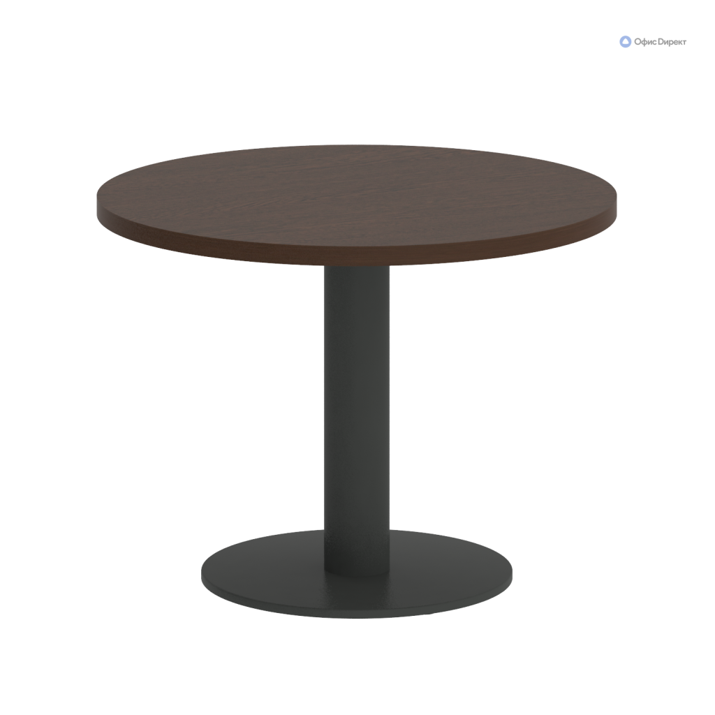 Стол журнальный круглый Рива Фёст 600*600*450 Рива Фёст Венге Цаво/Металл Антрацит