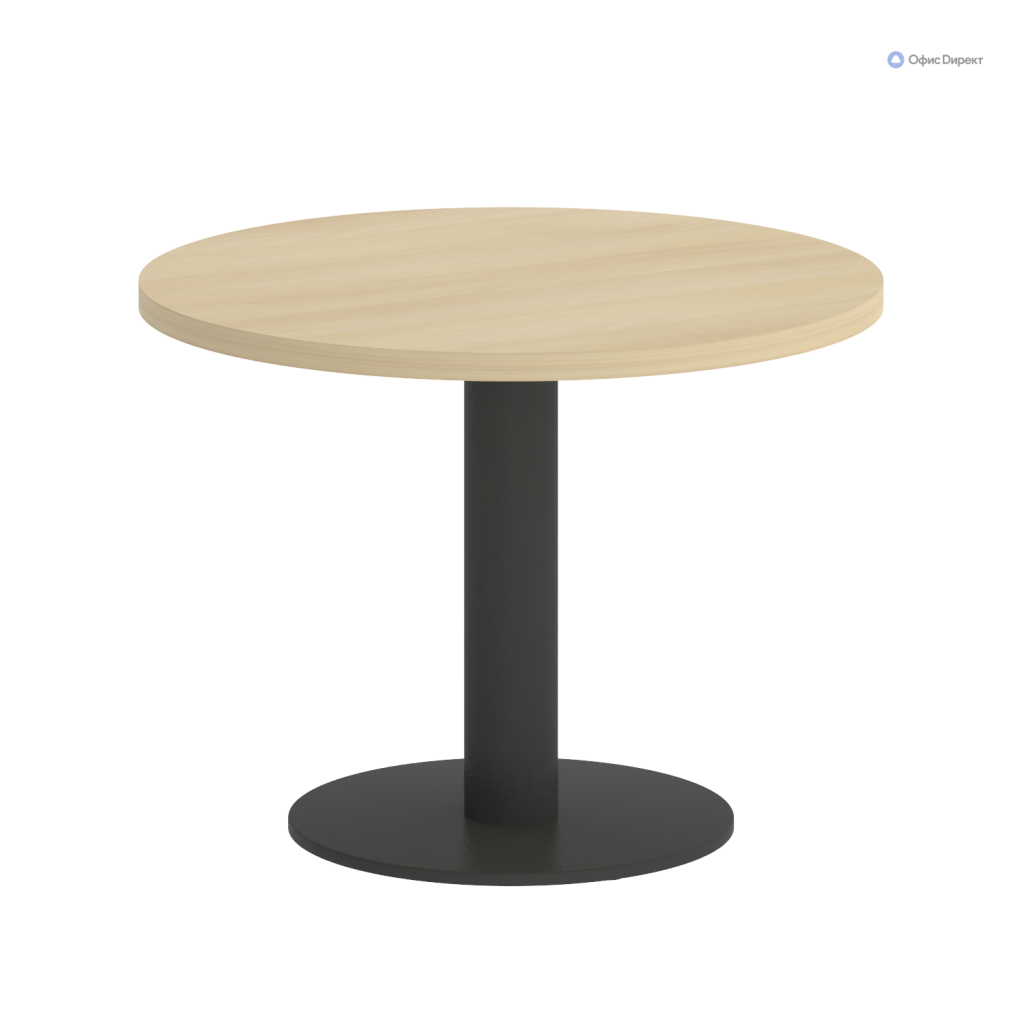 Стол журнальный круглый Рива Фёст 600*600*450 Рива Фёст Акация Лорка/Металл Антрацит