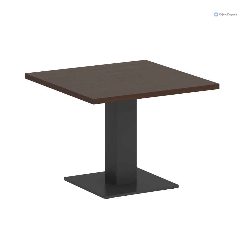 Стол журнальный квадратный Рива Фёст 600*600*450 Рива Фёст Венге Цаво/Металл Антрацит