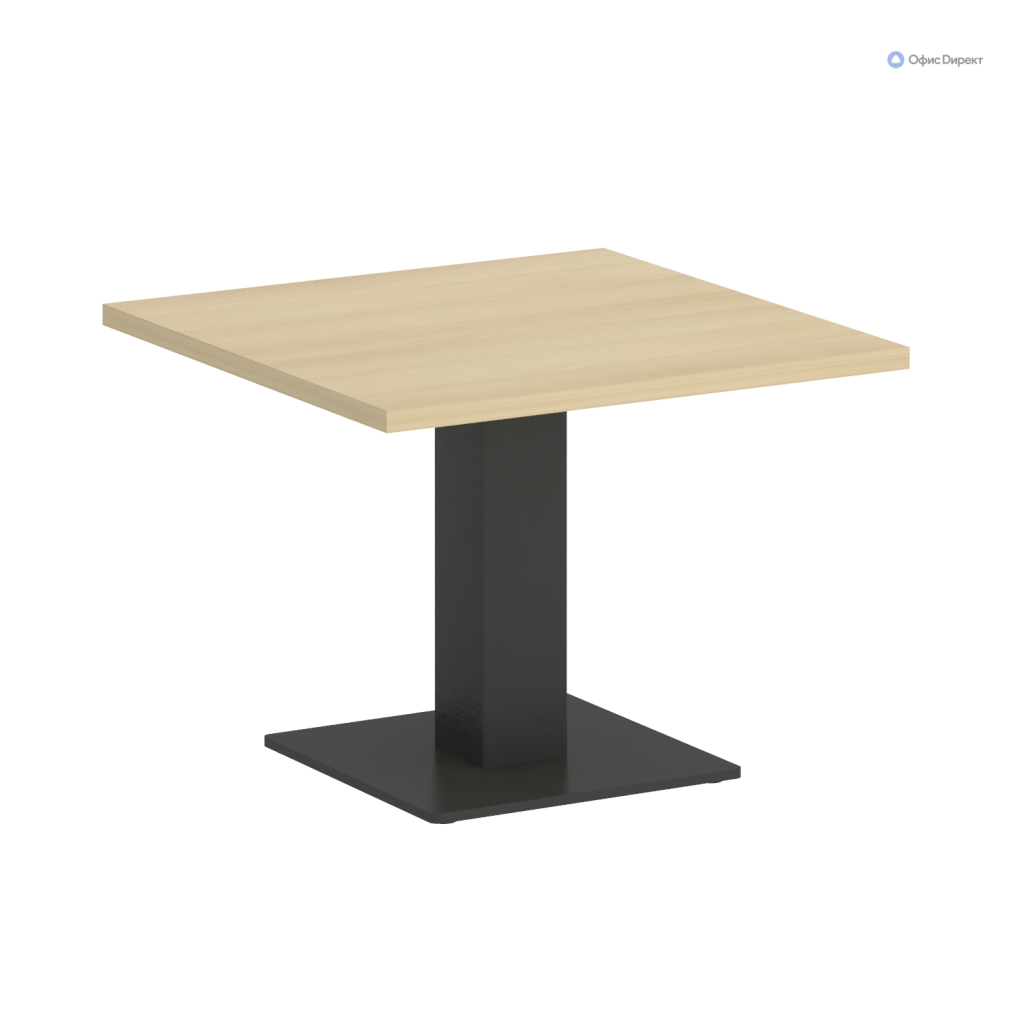 Стол журнальный квадратный Рива Фёст 600*600*450 Рива Фёст Акация Лорка/Металл Антрацит