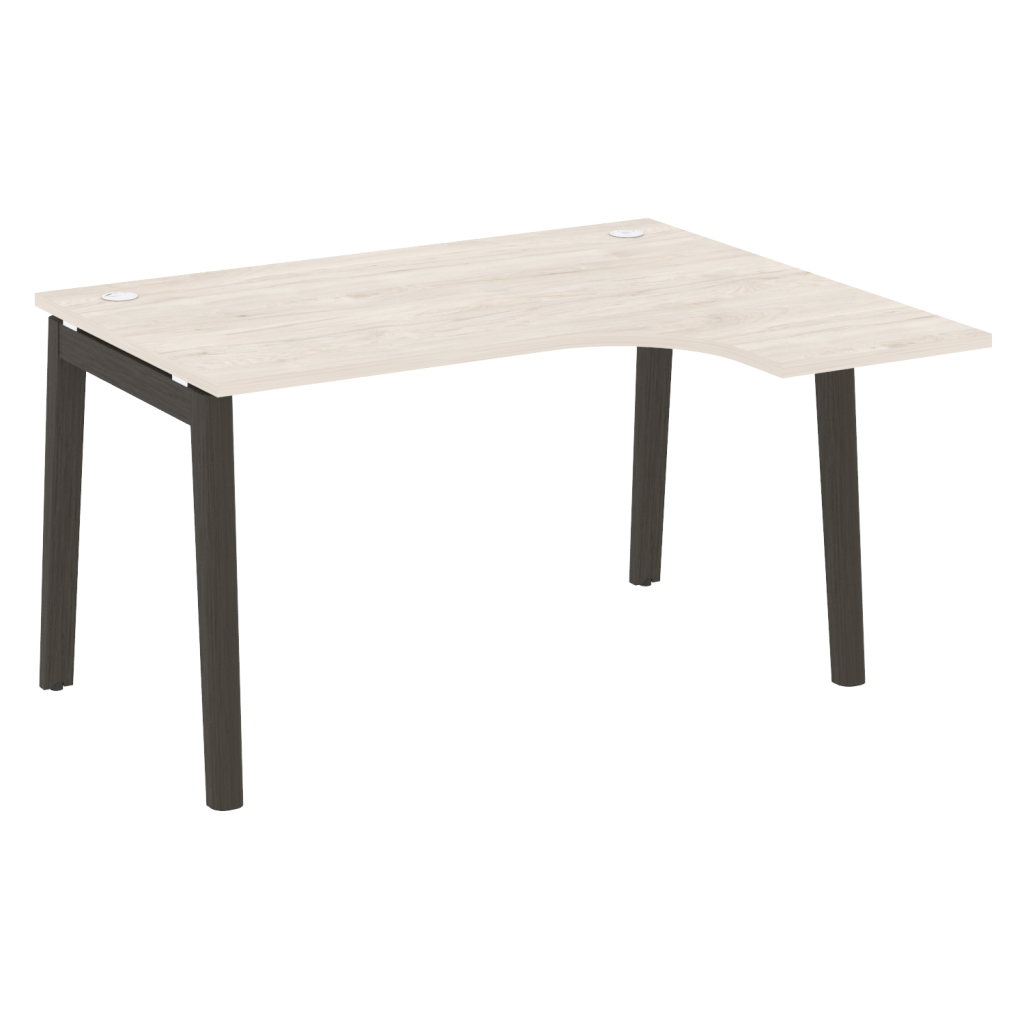 Стол эргономичный правый Оникс Вуд для персонала 1380*1180*750 Оникс Вуд для персонала Денвер Светлый