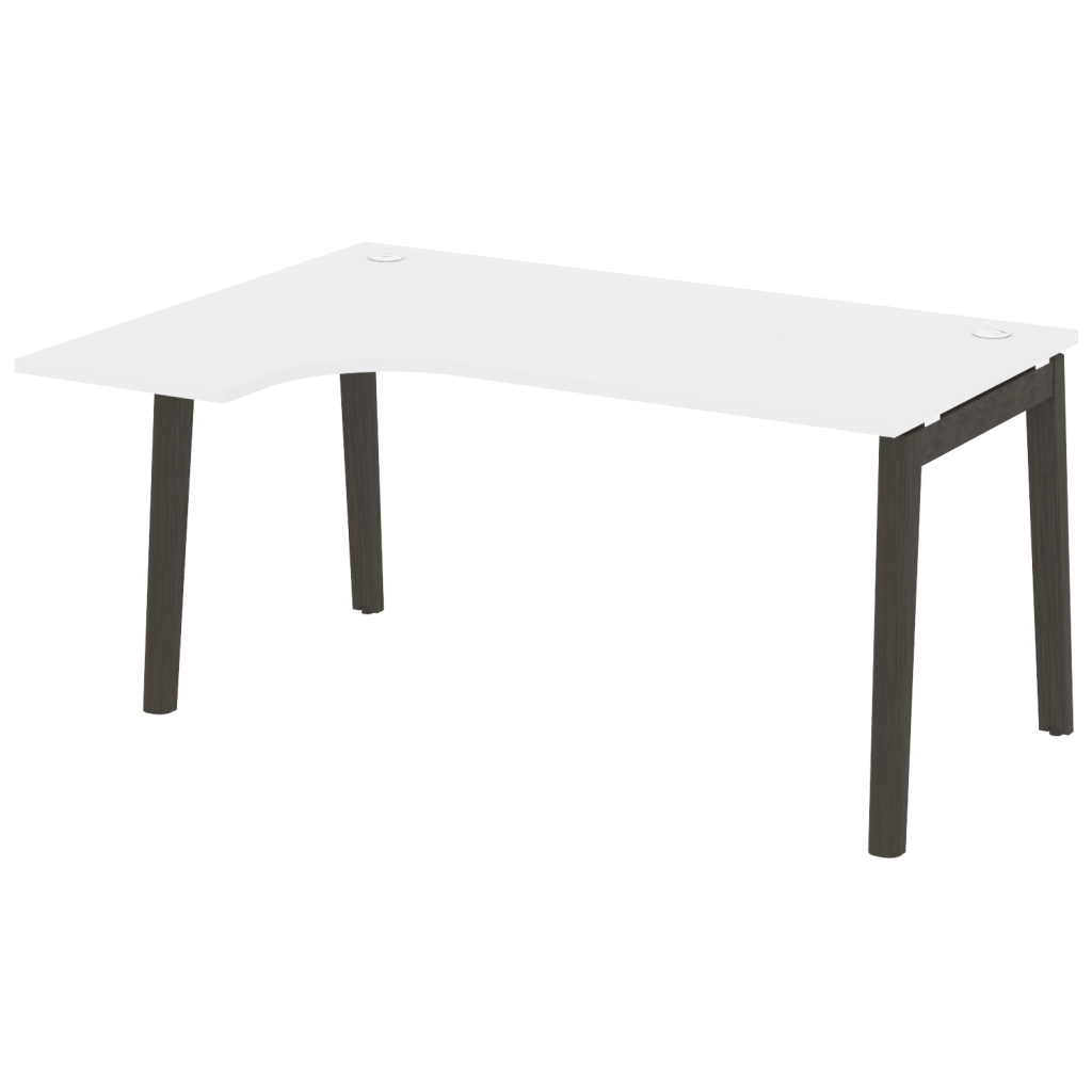 Стол эргономичный левый Оникс Вуд для персонала 1580*1180*750 Оникс Вуд для персонала Белый Бриллиант