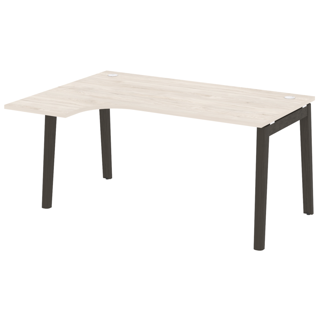 Стол эргономичный левый Оникс Вуд для персонала 1580*1180*750 Оникс Вуд для персонала Денвер Светлый