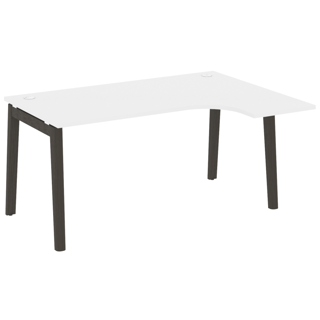 Стол эргономичный правый Оникс Вуд для персонала 1580*1180*750 Оникс Вуд для персонала Белый Бриллиант