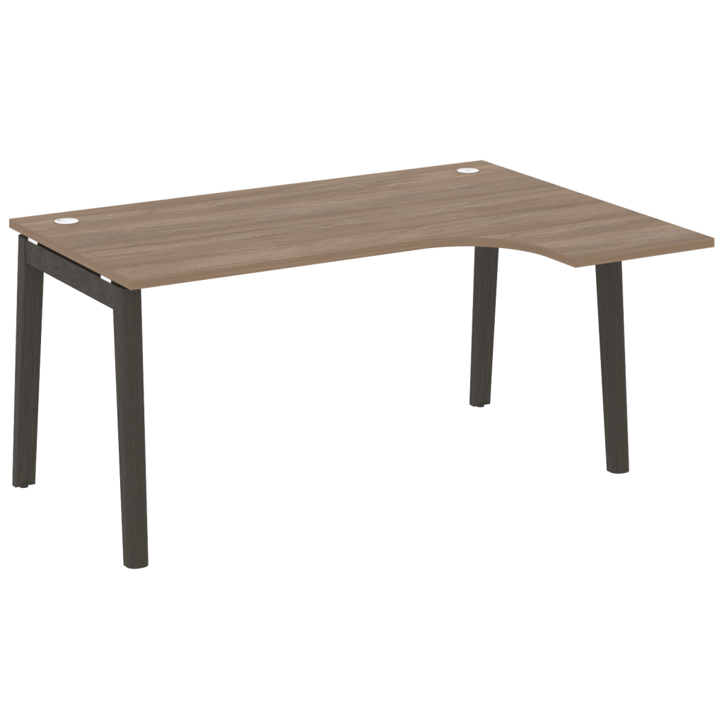 Стол эргономичный правый Оникс Вуд для персонала 1580*1180*750 Оникс Вуд для персонала Дуб Аризона