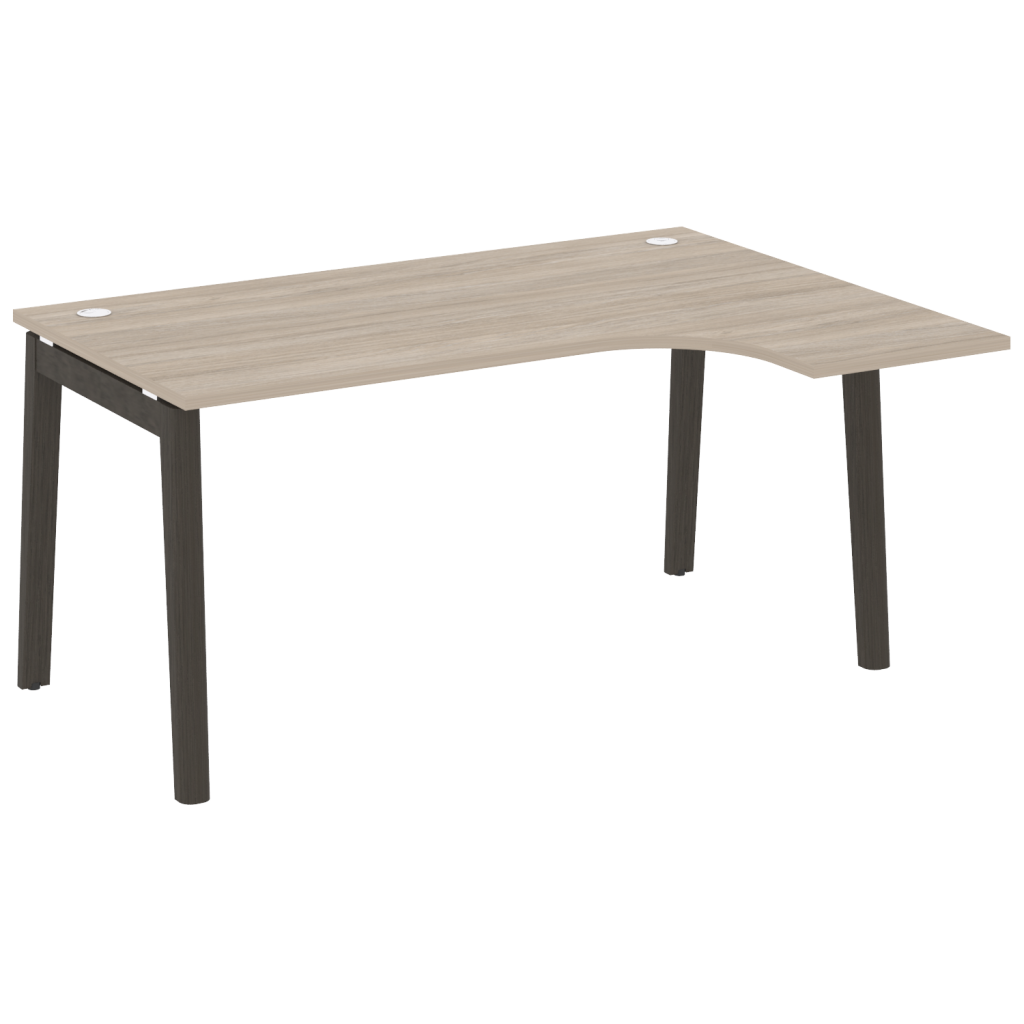 Стол эргономичный правый Оникс Вуд для персонала 1580*1180*750 Оникс Вуд для персонала Дуб Аттик